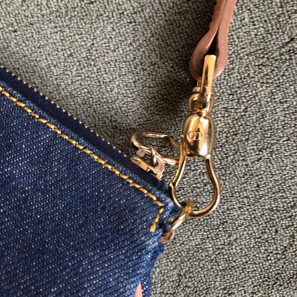 CHRISTIAN DIOR F/W 01 Mini Saddle Bag in Dark Blue Denim - Picture 2 of 10